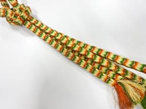 正絹　無形文化財　道明製　手組帯締め